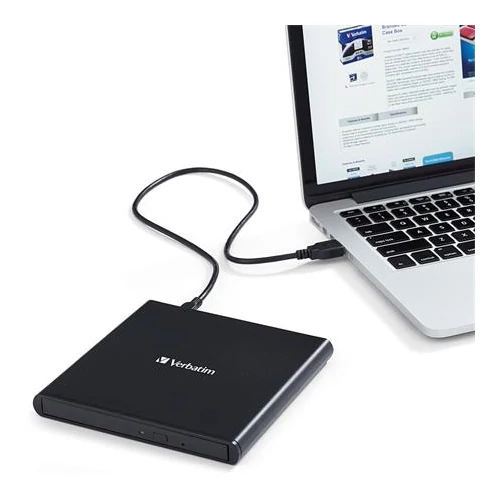 Blu-ray író, (külső meghajtó), 4K Ultra HD, USB 3.1 GEN 1 USB-C, VERBATIM 