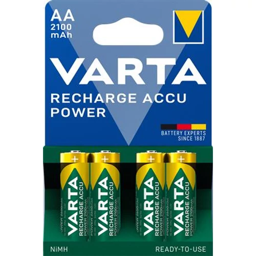 Tölthető elem, AA ceruza, 4x2100 mAh, előtöltött, VARTA 
