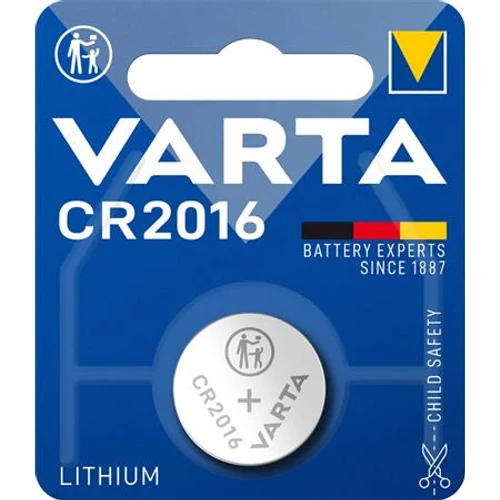 Gombelem, CR2016, 1 db, VARTA
