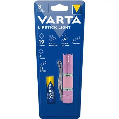Elemlámpa, 1xAA, 1 LED, rúzs-forma, VARTA