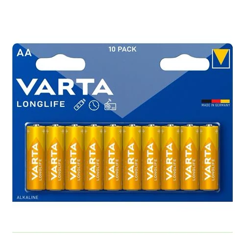 VARTA 4106101461 Longlife AA (LR06) alkáli ceruza elem 10db/bliszter