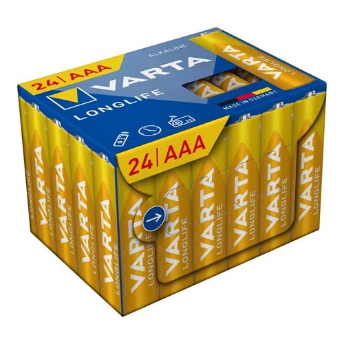 Elem, AAA mikro, 24 db, műanyagmentes, VARTA 