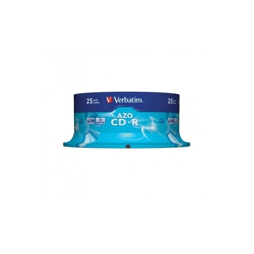VERBATIM CDV7052B25 CD-R Crystal cake box CD lemez 25db/csomag