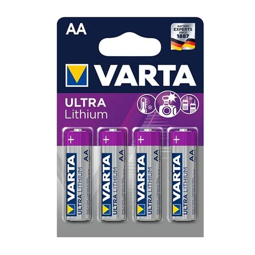 Elem, AA ceruza, 4 db, lítium, VARTA 