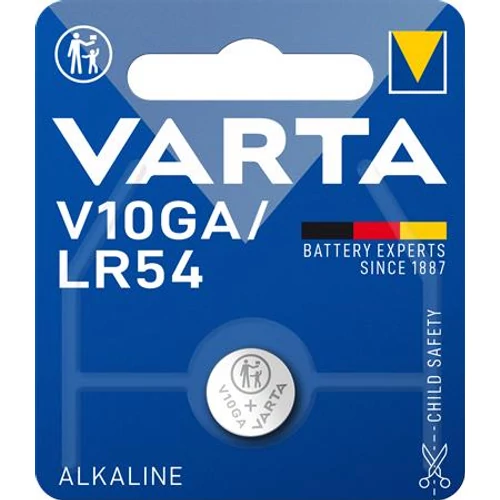 Gombelem, V10GA/LR1130/LR54/189, 1 db, VARTA