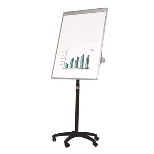 Flipchart tábla, mágneses felület, 70x100 cm, mobil, VICTORIA