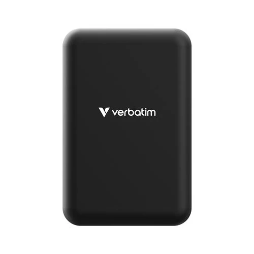 Power bank, mágneses (vezeték nélküli), 20.000mAh, VERBATIM 