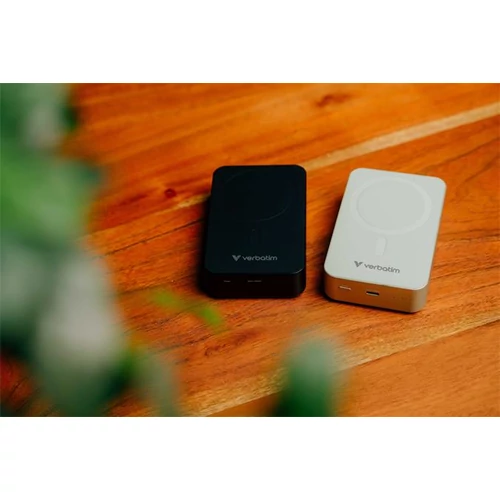 Power bank, mágneses (vezeték nélküli), 20.000mAh, VERBATIM 