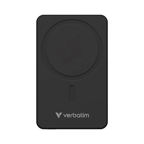Power bank, mágneses (vezeték nélküli), 10.000mAh, VERBATIM 