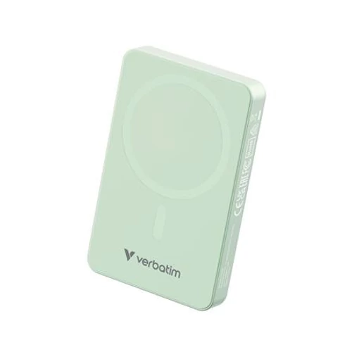Power bank, mágneses (vezeték nélküli), 10.000mAh, VERBATIM 