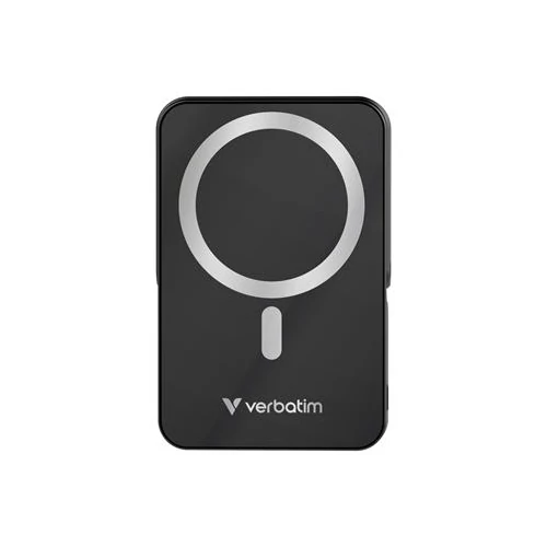 Power bank, mágneses (vezeték nélküli), 10.000mAh, VERBATIM 