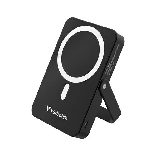 Power bank, mágneses (vezeték nélküli), 10.000mAh, VERBATIM 