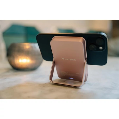 Power bank, mágneses (vezeték nélküli), 10.000mAh, VERBATIM 