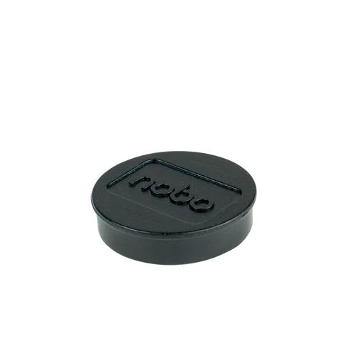 Korong mágnes, fehértáblához, 30 mm, 4 db, NOBO, fekete