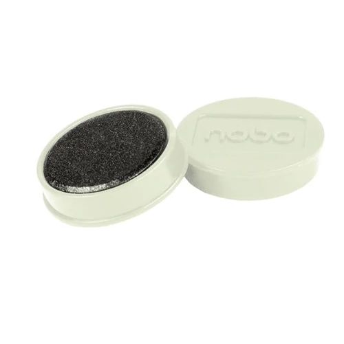 Mágneskorong, erős, 38 mm, 10 db, NOBO, fehér