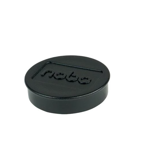 Korong mágnes, fehértáblához, 38 mm, 4 db, NOBO, fekete