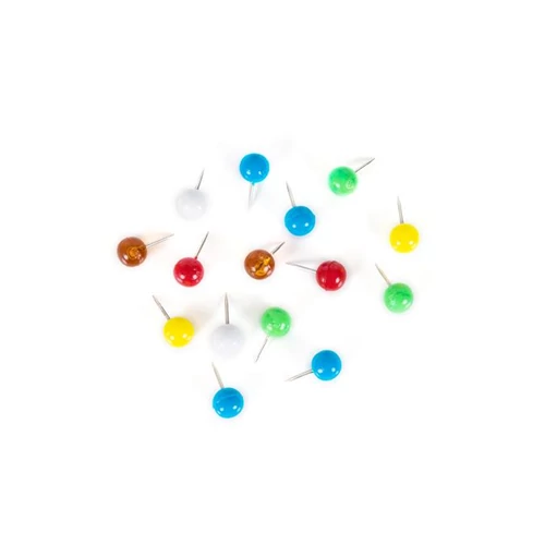 Térképtű, gömbfejű, 200 db, vegyes színű