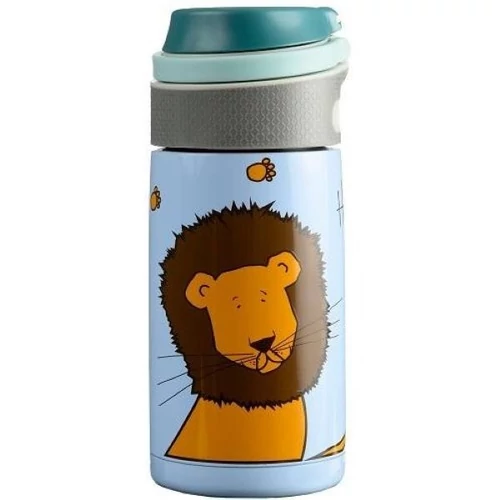 Termosz, rozsdamentes acél, 350 ml, WABO, "Oroszlán", kék