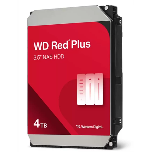 Western Digital 3,5" 4000GB belső SATAIII 5400RPM 256MB RED PLUS WD40EFPX winchester 3 év