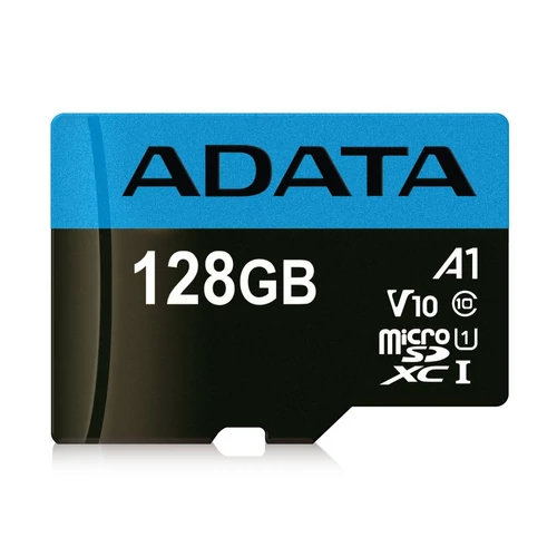 ADATA 128GB SD micro Premier (SDXC Class 10 UHS-I) (AUSDX128GUICL10A1-RA1) memória kártya adapterrel
