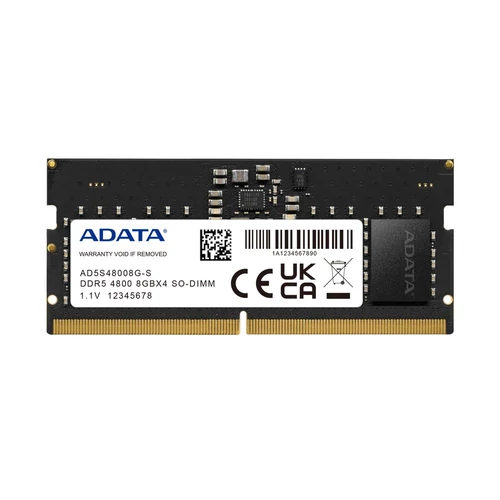 ADATA Memória Notebook - 8GB DDR5 (8GB, 4800MHz, CL40, 1.1V)