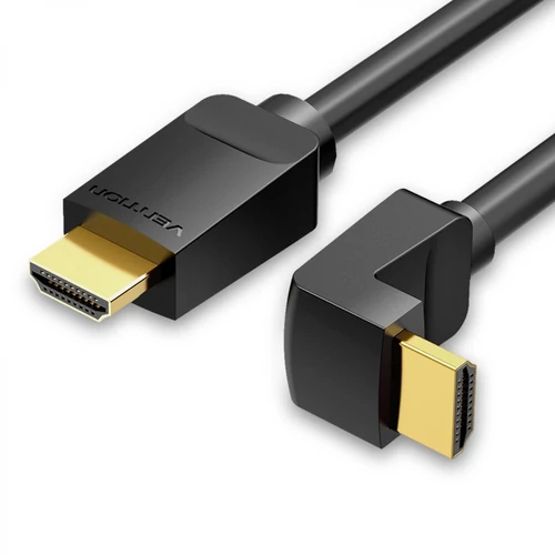 KÁBEL HDMI, 2m, ( 90 Fokos, jobbra), Vention