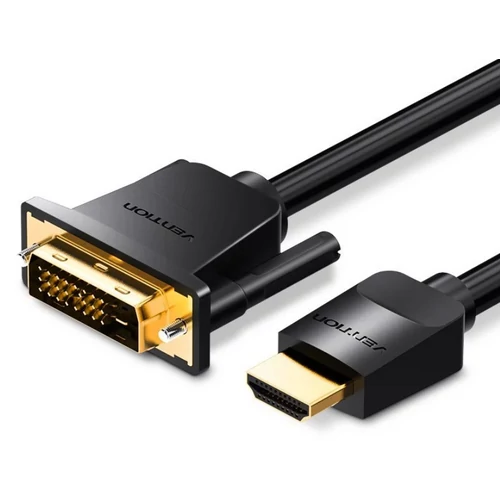 KÁBEL HDMI -> DVI, 5m, (fekete), Vention