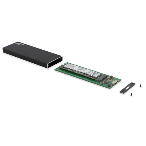 ACT AC1600 USB3.2 M.2 SATA SSD Enclosure Aluminium Design Black