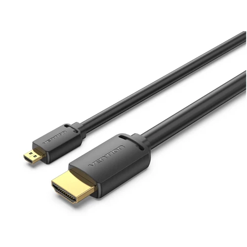 KÁBEL micro HDMI/M -> HDMI/M (4K,HD,fekete), 1,5m, Vention