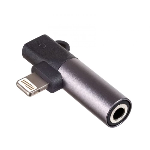 Akyga AK-AD-63 Lightning input/output - Jack 3,5mm adapter
