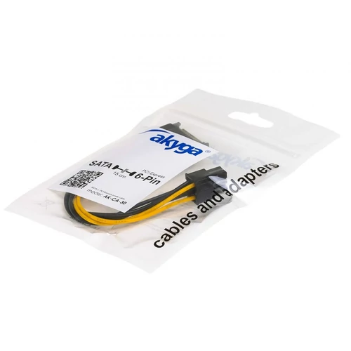 Akyga AK-CA-30 15cm 6-tűs PCI Express - SATA kábel