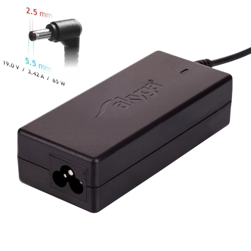 Akyga AK-ND-01 19V/3,42A/65W 5,5x2,5mm notebook hálózati töltő