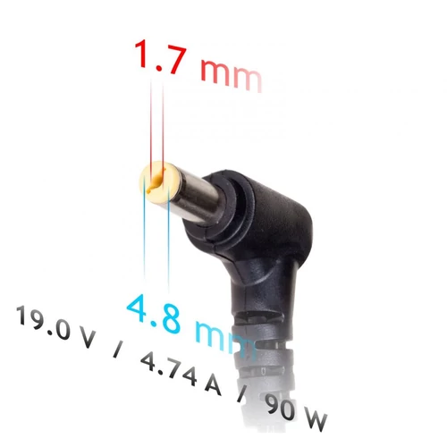 Akyga AK-ND-08 19V/4,74A/90W 4,8x1,7mm notebook hálózati töltő