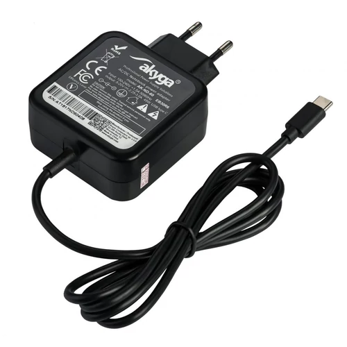 Akyga AK-ND-60 5-20V/2,25-3A/45W USB type C Power Delivery notebook hálózati töltő