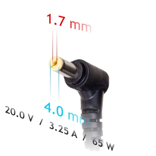 Akyga AK-ND-74 20V/3,25A/65W 4,0x1,7mm notebook hálózati töltő