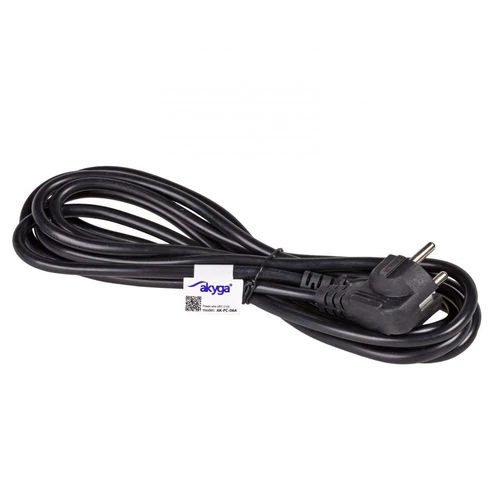 Akyga AK-PC-06A 3m IEC C13 - CEE 7/7 tápkábel