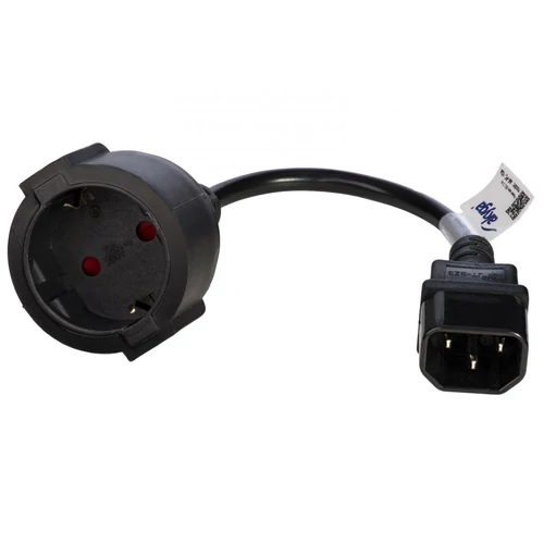 Akyga AK-PC-10A 15cm Schuko CEE 7/4 - IEC C14 adapter