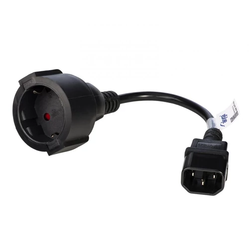 Akyga AK-PC-10A 15cm Schuko CEE 7/4 - IEC C14 adapter