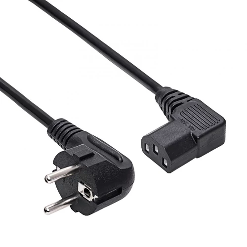 Akyga AK-PC-12A 3m fekete tápkábel