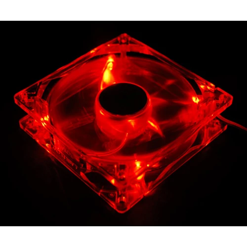 Akyga AW-12A-BR 120mm Molex 4 LED piros ház hűtőventilátor