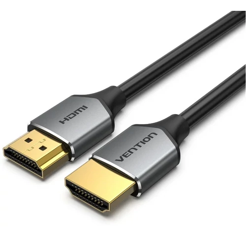 KÁBEL HDMI/M -> HDMI/M, 0,5m (vékony, Szürke Alu), Vention