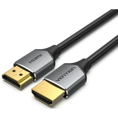 KÁBEL HDMI/M -> HDMI/M, 2m, (ultravékony,szürke alu),Vention