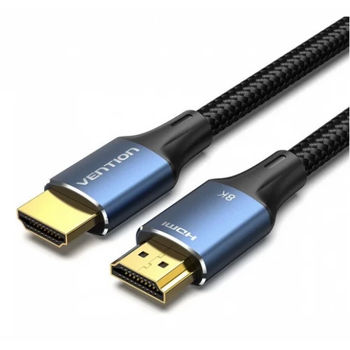 KÁBEL HDMI/M -> HDMI/M (8K, alu, kék), 2m, Vention