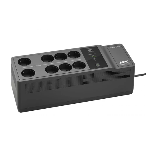 Szünetmentes tápegység, 400W/650VA, 230V, 6+2 Schuko, 1xUSB, APC