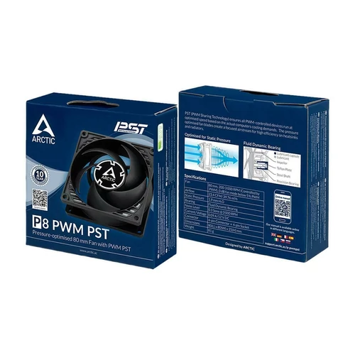 Arctic P8 PWM PST (Black/Black)