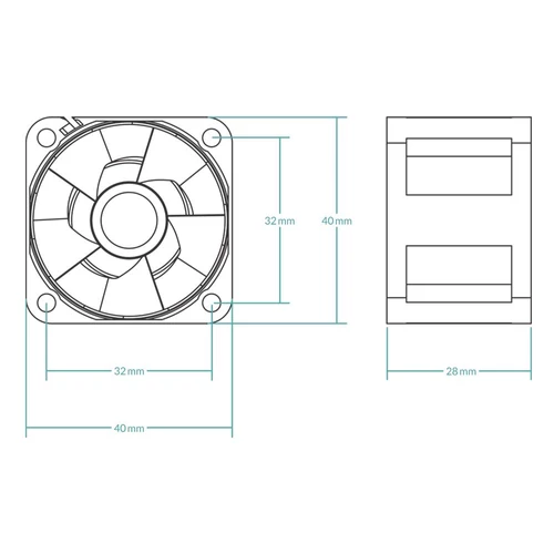 Arctic S4028-6K 40mm Server Fan (5db/cs)
