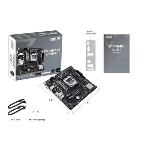 ASUS PRIME A620M-K AM5 AMD A620 mATX alaplap