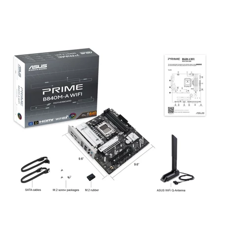 ASUS PRIME B840M-A Wi-Fi AMD B840 AM5 mATX alaplap