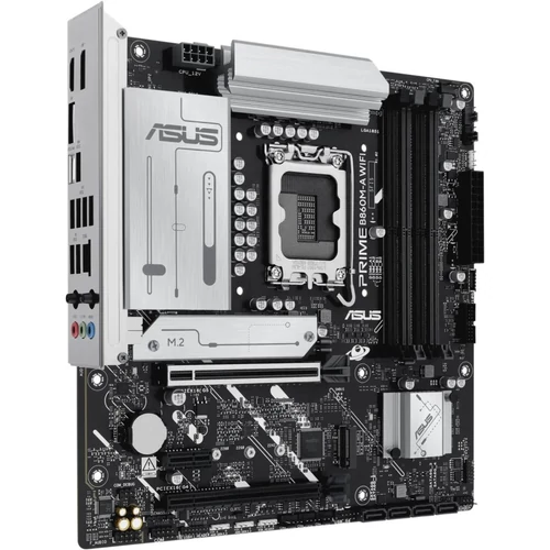 Asus Alaplap - Intel PRIME B860M-A WIFI s1851 (B860, 4xDDR5 8666+MHz, 4xSATA3, 2xM.2, HDMI+2xDP)