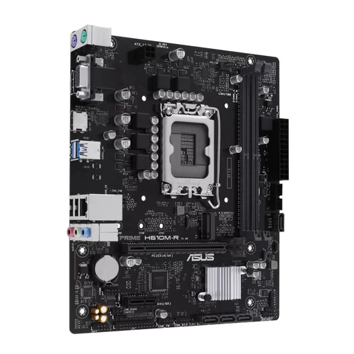 Asus Alaplap - Intel PRIME H610M-R-SI (H610, 2xDDR5 5600MHz, 1Gb LAN, 4xSATA3, 1xM.2, HDMI+DP+VGA)